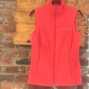 Columbia fleece full-zip vest size small